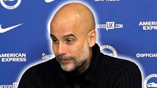 Pep Guardiola postmatch press conference  Brighton 04 Manchester City [upl. by Koenig765]