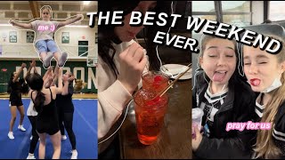 A BOARDING SCHOOL WEEKEND VLOG cheer comp sleepover school day in the life [upl. by Ynnavoeg]