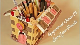 Air Dry ClayTutorial 9  Gingerbread House [upl. by Heimlich]