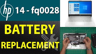 How to Replace the Battery of an HP 14 Fq0028 Laptop  Step by Step🔋💻 [upl. by Hinkle]