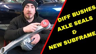 MX5 DIFF BUSHING UPGRADE  AXLE SEAL INSTALL  MX5 TURBO BUILD pt 31 [upl. by Edge]