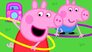 Playing with Hoops 🐷  Peppa Pig Official Full Episodes [upl. by Boatwright939]