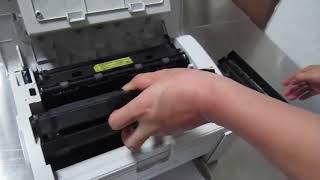 How to change toners cartridges for Samsung ML 2165W toner cartridges model MLT D101S [upl. by Mossman285]