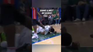 Giannis almost got injured by Isaiah Stewart [upl. by Aoh]