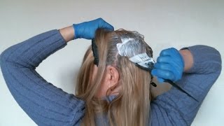 Как Покрасить Волосы в Домашних Условиях в Светлый Цвет Видео How to Color dye Your Hair at Home [upl. by Nulubez]