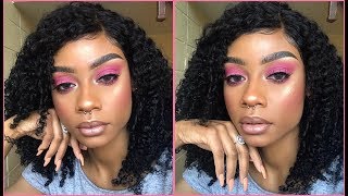 ♡ Poppin Pink Eyeshadow Tutorial ♡ [upl. by Kaehpos792]