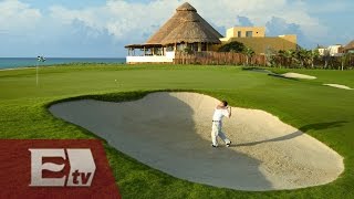 Mexicanos en Torneo de Golf en Mayakoba Primera Ronda  Adrenalina [upl. by Nitsrek]