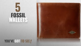 Top 10 Fossil Wallets 2018 Fossil Dark Brown Mens Wallet ML3729201 [upl. by Gass]