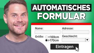 Einfaches Formular für Excel Tabelle erstellen [upl. by Eram]