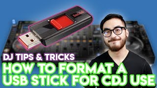 How To Format a USB Drive For CDJ Use  DJ Tips amp Tricks  Works On Windows PCs and Macs FAT32 [upl. by Bobette]