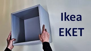 Ikea Eket  assembly and wall mounting [upl. by Eemiaj455]