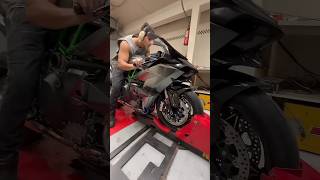 KAWASAKI NINJA ON 🔥 h2r kawasaki ninjah2r shortsfeed viralshorts [upl. by Harolda]