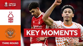 Nottingham Forest v Blackpool  Key Moments  Third Round  Emirates FA Cup 202324 [upl. by Norford]