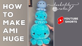 CROCHET Easily Make ANY Amigurumi Pattern Huge 😅 How to Adjust the Size [upl. by Grange]