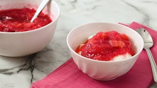 Rhubarb Compote Martha Stewart [upl. by Sidran]