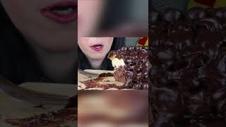 CHOCOLATE MARBLE CAKE 🎂 shorts asmreating mukbang 먹방 asmr marblecake [upl. by Alcock]