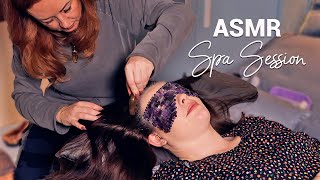 Sleepy ASMR Spa Session 🌟 Hair Growth Oils amp Scalp Massage Face Brushing amp Tuning Forks [upl. by Arres303]