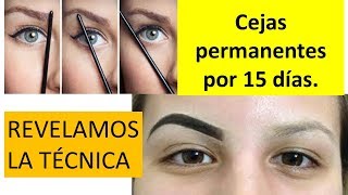 CEJAS SEMIPERMANENTES EN CASA Revelamos técnica DURAN 15 DÍAS [upl. by Irtimd]