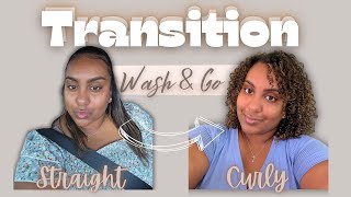 Transitioning from STRAIGHT to CURLY HAIR 3c4a Curls [upl. by Atsahs]