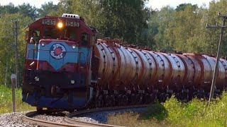 RS3L Тепловоз C367i 1545 на перегоне ЙыхвиОру  C367i 1545  at JõhviOru stretch [upl. by Leciram]