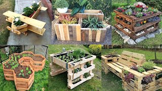 Wooden Pallet Garden Ideas  Garden Pallet DIY Projects [upl. by Slaohcin436]