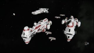 HAMMERHEAD Corvette  CR90 Review and Battle SPACE ENGINEERS [upl. by Powers]