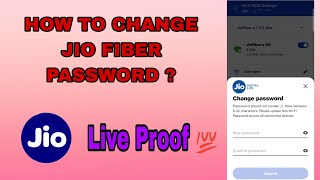 How to change password of jio fiber router How to change jio fiber wifi password in my jio app [upl. by Haem]