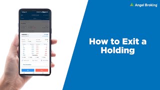 How to Exit a Holding In Few Steps  Angel Broking App  Download Now [upl. by Akimehs334]