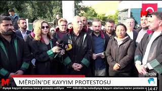 MÊRDÎNDE AVUKATLARDAN KAYYIM PROTESTOSU [upl. by Ardnuas]