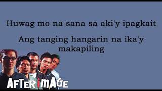 Tag Araw  by Afterimage w Lyrics HD [upl. by Askwith]