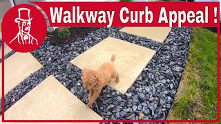 Walkway ideas on a budget for better curb appeal [upl. by Ynohtnael]