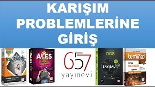 Karışım Problemlerine Giriş  KPSS  ALES  DGS  Umut Türkyılmaz [upl. by Llirpa]