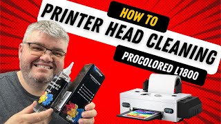 How to Clean Your ProColored L1800 DTF Printer Head Using Cleaning Solution [upl. by Aimo]