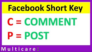 Shortcut key of Facebook  keyboard shortcut key [upl. by Akihsat]