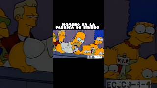 Homero en la Fabrica de dinero thesimpsons homersimpson funny shorts shortsfeed shortsviral [upl. by Scevo]