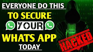 How to secure whats appHow to protect whatsapp from hacker Turn on whatsapp End to End encryption [upl. by Bully]