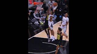 Spurs Bench was loving this Keldon Johnson poster dunk vs Jazz in preseason 🤯🔥 shorts [upl. by Abroms]