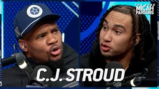 CJ Stroud Reacts to Rookie Season Debates MJ vs Steph Curry with Micah  The Edge Ep 21 [upl. by Romilly379]