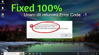 Fix  Unarcdll Returned an Error Code 1  Error Occured When Unpacking [upl. by Anahir465]