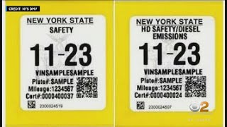 New NY DMV stickers include vehiclespecific information [upl. by Etnuaed]