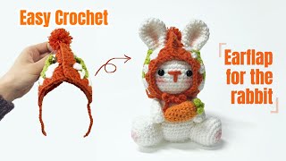 Easy Crochet the Earflap Hat Step by Step  Beginner Friendly [upl. by Seuqirdor]