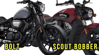 Indian Scout Bobber vs Yamaha Bolt  Difference Between Yamaha Bolt And I Scout Bobber  RajuSNair [upl. by Aleakcim]