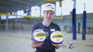 🆕 Mikasa Beachvolleyball BV 550C Review mit Svenja Müller 🏐 [upl. by Alenairam]