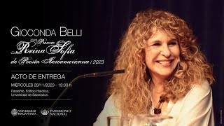 XXXII Premio Reina Sofía de Poesía Iberoamericana Gioconda Belli [upl. by Oicanata]