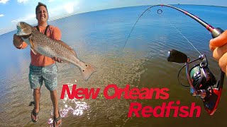 Fishing the New Orleans Bayou for Big Redfish [upl. by Ola]