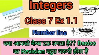 Integers  Class 7 cbse Ex 11 Q1 to Q4  Number line  Easy [upl. by Tosch]