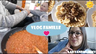 🌼 195 VLOG FAMILLE Pâte bolognaise et gauffre maison miam [upl. by Acisset424]