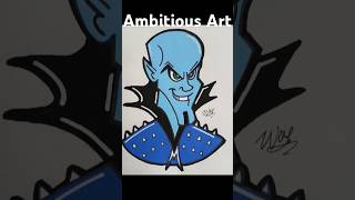 Freestyle Sketch Drawing megamind evilgeniuses willferrel [upl. by Leinahtan82]