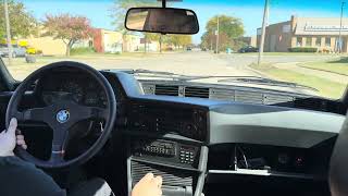 1987 BMW 635CSi Turbo driving video [upl. by Pasadis]