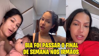 BIA CHAGAS FOI PASSAR O FINAL DE SEMANA COM OS IRMÃOS NO INTERIOR [upl. by Enirehtacyram332]